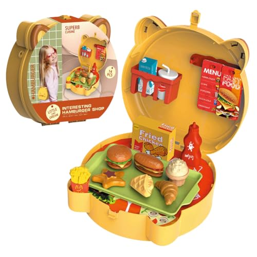 Zubehör Kinderküche Spielküche Für Kinder,DIY Hamburg Kinderspielzeug,Tragbarer Koffer Interessantes Spielzeug Set,Freunde,Eltern Kind Interaktives Küchenspielzeug Rollenspiele Geschenk Zubehör Kinderküche Spielküche Für Kinder,DIY Hamburg Kinderspielzeug,Tragbarer Koffer Interessantes Spielzeug Set,Freunde,Eltern Kind Interaktives Küchenspielzeug Rollenspiele Geschenk von OPVXZAD
