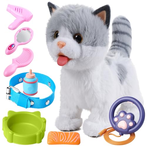 OR OR TU Katze Spielzeug Kinder Plüsch Kätzchen Elektronische Haustiere mit Ferngesteuerter, Interaktives Spielzeug Katze der Läuft und Bellt, Leckt Katze Kinder Spielzeug für Kinder Geschenk OR OR TU Katze Spielzeug Kinder Plüsch Kätzchen Elektronische Haustiere mit Ferngesteuerter, Interaktives Spielzeug Katze der Läuft und Bellt, Leckt Katze Kinder Spielzeug für Kinder Geschenk von OR OR TU