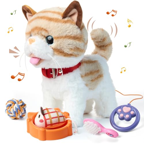 OR OR TU Katze Spielzeug Kinder Plüsch Kätzchen Elektronische Haustiere mit Ferngesteuerter, Interaktives Spielzeug Katze der Läuft und Bellt, Wiederholen was Sie Sagen für Kinder Geschenk OR OR TU Katze Spielzeug Kinder Plüsch Kätzchen Elektronische Haustiere mit Ferngesteuerter, Interaktives Spielzeug Katze der Läuft und Bellt, Wiederholen was Sie Sagen für Kinder Geschenk von OR OR TU