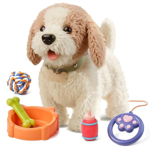 OR OR TU Spielzeug Hund der Läuft und Bellt, Realistisches Interaktives Hund Spielzeug Kinder Plüschwelpe Elektronische Haustiere mit Ferngesteuerter für Kinder Mädchen Junge Geschenk OR OR TU Spielzeug Hund der Läuft und Bellt, Realistisches Interaktives Hund Spielzeug Kinder Plüschwelpe Elektronische Haustiere mit Ferngesteuerter für Kinder Mädchen Junge Geschenk von OR OR TU
