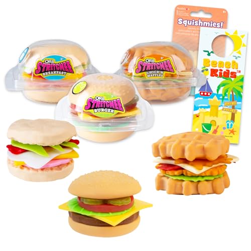 Orb Stretchee Foodz Squishy Toy Variety Pack - Bundle mit 3 Food Soft Squishy Stress Relief Toys Plus Stickers, More | Food Stress Relief Toy Squishy Figuren Orb Stretchee Foodz Squishy Toy Variety Pack - Bundle mit 3 Food Soft Squishy Stress Relief Toys Plus Stickers, More | Food Stress Relief Toy Squishy Figuren von ORB