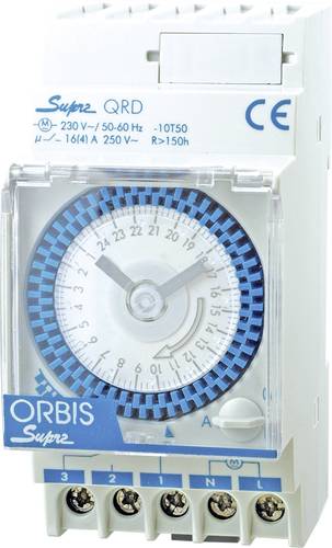 ORBIS Zeitschalttechnik SUPRA QRS 230V Hutschienen-Zeitschaltuhr analog 230 V/AC von ORBIS Zeitschalttechnik
