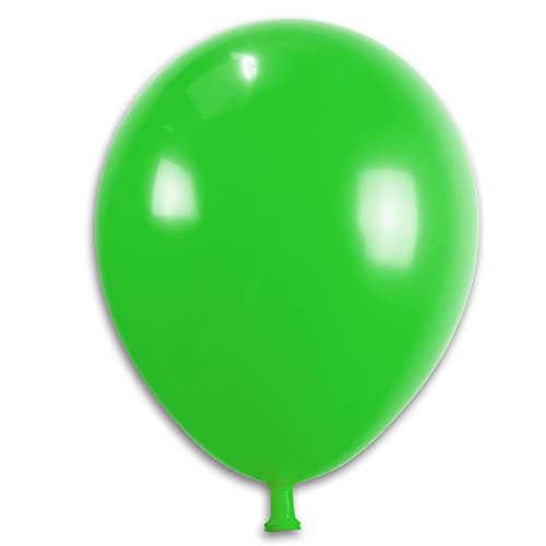 Premium Luftballons grün 33 cm – Naturlatex, einfarbig, heliumgeeignet, lange Haltbarkeit – 10 Stück große Partyballons für Geburtstag, Hochzeit, Deko & Events von ORDENO