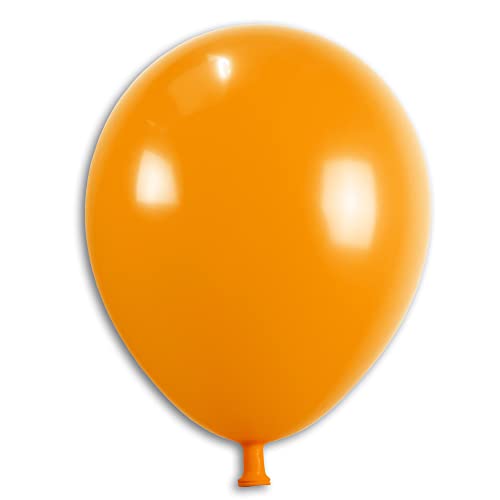 Premium Luftballons orange 33 cm – Naturlatex, einfarbig, heliumgeeignet, lange Haltbarkeit – 10 Stück große Partyballons für Geburtstag, Hochzeit, Deko & Events von ORDENO
