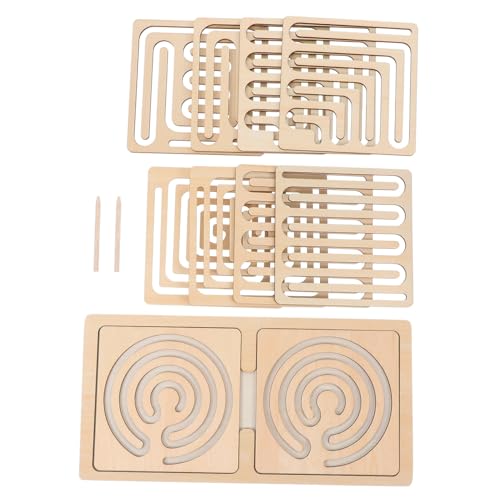 ORFOFE 1 Satz Holzspielzeug Set für Feinmotorik und Kognitiven Entwicklung für Vorschulkinder und Kleinkinder Ansprechendes Design Lernspielzeug für Kreatives von ORFOFE