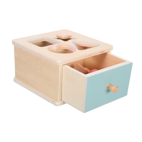 ORFOFE 1 Satz Montessori und Formensortierbox für Kleinkinder Holzspielzeug zur Frühen Bildung Interaktive Lernspielzeug für Junge Mädchen Sicheres und Langlebiges Design Fördert von ORFOFE