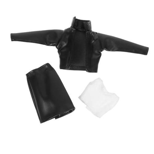 ORFOFE 1 Satz Puppenkleidung PU Leder Rock Jacke und Weste für Puppenoutfits Einfache Ankleidung Vielseitig Einsetzbar für Rollenspiele und Aktivitäten ORFOFE 1 Satz Puppenkleidung PU Leder Rock Jacke und Weste für Puppenoutfits Einfache Ankleidung Vielseitig Einsetzbar für Rollenspiele und Aktivitäten von ORFOFE