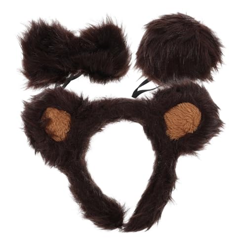 ORFOFE 1 Satz Tierkostüm Bär Ohren Haarreif Set Niedliches Cosplay Zubehör für Geburtstagsfeiern Weihnachten und Maskenbälle Teiliges Set mit Bärenohren für Mädchen ORFOFE 1 Satz Tierkostüm Bär Ohren Haarreif Set Niedliches Cosplay Zubehör für Geburtstagsfeiern Weihnachten und Maskenbälle Teiliges Set mit Bärenohren für Mädchen von ORFOFE