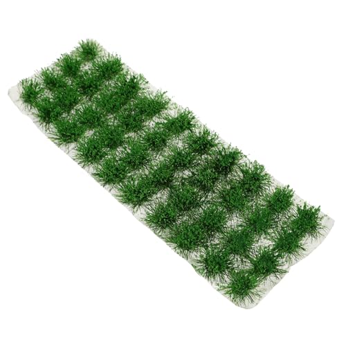ORFOFE 1 Schachtel Simuliertes Gras Cluster für Militärmodell DIY Sandtisch Dekoration Langlebige Plastik Grasbüschel Realistisches Miniatur Landschaftsmaterial Geeignet für Detailreiche von ORFOFE