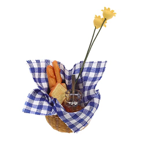 ORFOFE Miniatur-honigbrotkorb-Set Puppenhaus-Requisiten-Foto-Requisiten-Set Für Haushaltswaren Jungen Und Mädchen Küchenspielzeug von ORFOFE