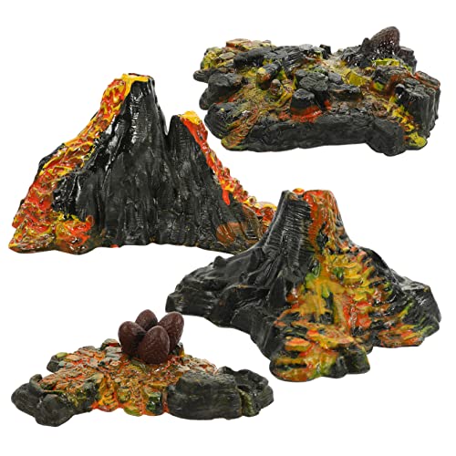 ORFOFE 1 Set Simuliertes Vulkanmodell Vulkanmodelle Verzierungen Vulkanmodelle Dekorationen Vulkanspielzeugset Landschaftsdekoration Vulkandekoration Desktop Dekoration von ORFOFE