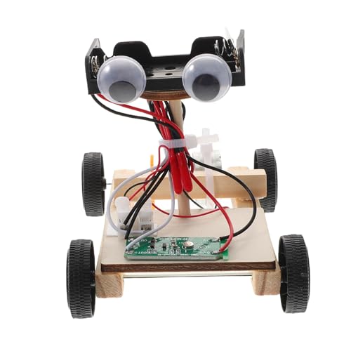 ORFOFE 1 Set Unfertiges Spielzeugauto Mit Sprachsteuerung Für Kinder, Wissenschaftliches Experiment, Modell, Montageauto, Stem-Projekt, Automodell Für Kinder von ORFOFE