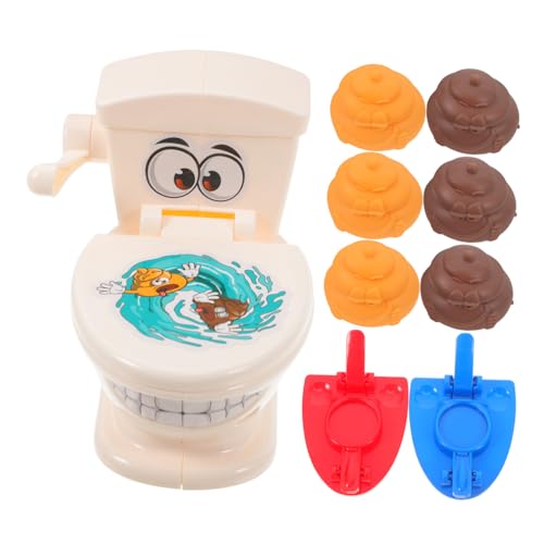 ORFOFE 1 Set Von Streich Poop Shoot Game Toys Toilette Poop Shoot Requisiten Interaktive Poop Shoot Toys Portable Shoot Game Requisiten Neuheit Poop Shoot Requisiten Gefälschte von ORFOFE