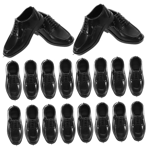 ORFOFE 10 Paare Miniatur Puppenschuhe Prinz Stil Maßstab Kunststoff Schuhe für Puppen Elegante Anziehschuhe Vielfältige Designs Puppenzubehör von ORFOFE