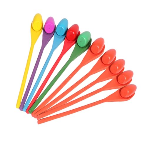 ORFOFE 10 Sätze Halten Race Sense Balance Kindergarten Zufällige Holzkugel Werkzeug Stil Spiele Für Stick Lustiges Gleichgewichtsei Von Integration Sensorisches Spiel von ORFOFE