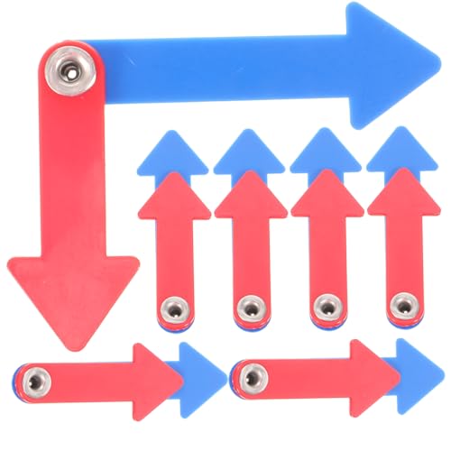 ORFOFE 10 Sätze Kunststoff Uhrzeiger Lernuhr Zeigerspiel Rotierbar für Uhrzeit Lernen Unterricht Zuhause Schule DIY Basteln von ORFOFE