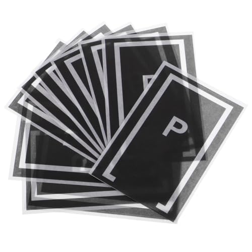ORFOFE 10 Stück Teiliges Auto Parkplätze Aufkleber Kreative Flexible Straßen und Parkdekor für Kinderzimmer Einfache Anwendung Glatten Oberflächen für Party und Spielspaß von ORFOFE