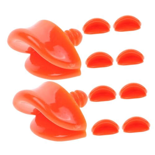 ORFOFE 10 Stück Teiliges DIY Entenschnabel Ersatzset aus Kunststoff Installieren Ersetzen Geeignet für Entenstofftiere Individuelles Bastelzubehör für Tierpuppen von ORFOFE