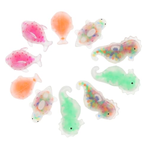 ORFOFE 10 Stück Teiliges Dinosaurier Squeeze Toy aus Flexiblem TPR Tragbares Stressabbau für Erwachsene Kompakte Antistress bälle zur Druckentlastung und Sensorischen Entspannung von ORFOFE