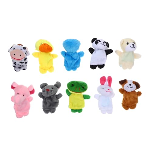 ORFOFE 10 Stück Teiliges Fingerpuppen Weichem Plüsch Bunte Mini tierfiguren für Kleinkinder für Kreatives Rollenspiel Geschichtenerzählen und Pädagogische ORFOFE 10 Stück Teiliges Fingerpuppen Weichem Plüsch Bunte Mini tierfiguren für Kleinkinder für Kreatives Rollenspiel Geschichtenerzählen und Pädagogische von ORFOFE