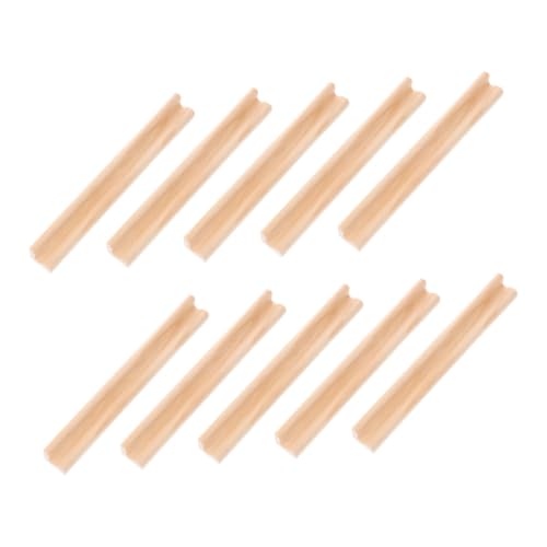 ORFOFE 10 Stück Teiliges Holz Domino Regal Holzbasis für Dominosteine und Buchstaben Robustes Naturholz Display ständer für Karten und Bastelbuchstaben Elegantes Design für Tisch und DIY von ORFOFE