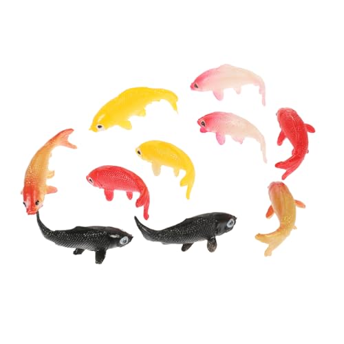 ORFOFE 10 Stück Teiliges Künstliche Fancy Karpfen Figuren Realistische Miniatur Fische für Aquarium und Teichdekoration Bunte Farbige Modelle für Terrarien und DIY Szenerien Langlebig ORFOFE 10 Stück Teiliges Künstliche Fancy Karpfen Figuren Realistische Miniatur Fische für Aquarium und Teichdekoration Bunte Farbige Modelle für Terrarien und DIY Szenerien Langlebig von ORFOFE
