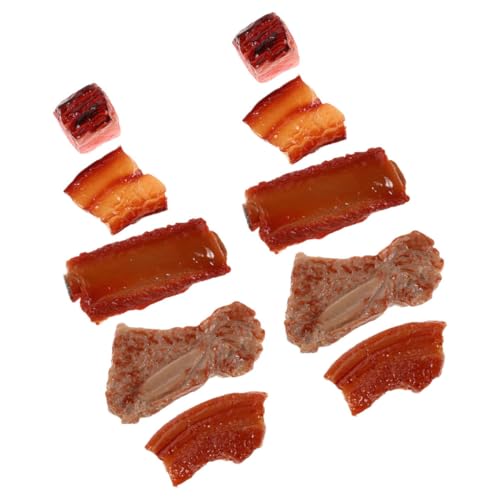 ORFOFE 10 Stück Teiliges Künstliche Schweinerippchen Spielessen Küchen deko Realistische Simulation aus Langlebigem für Kinderküchen und Kreative Kochspiele ORFOFE 10 Stück Teiliges Künstliche Schweinerippchen Spielessen Küchen deko Realistische Simulation aus Langlebigem für Kinderküchen und Kreative Kochspiele von ORFOFE