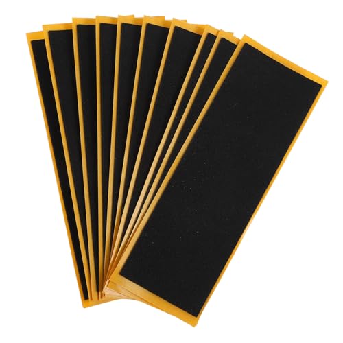 ORFOFE 10 Stück Teiliges Mini Finger Skateboard Anti rutsch Sticker Flexible Zuschnitte Einfache Anwendung Langebiges Zubehör für Kinderspielzeug Skateboard von ORFOFE
