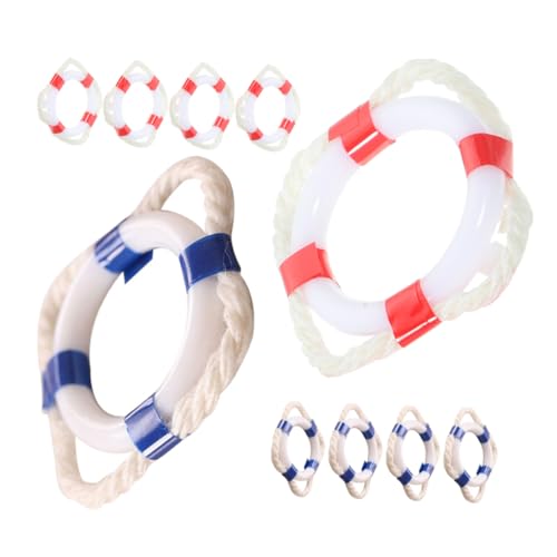 ORFOFE 10 Stück Teiliges Mini Schwimmring-deko Puppenhäuser Robuste Kunststoff-Miniatur Rettungsringe in Rot und Blau Kompakte Vielseitig Verwendbar als Mini Hauszubehör und Fotorequisite ORFOFE 10 Stück Teiliges Mini Schwimmring-deko Puppenhäuser Robuste Kunststoff-Miniatur Rettungsringe in Rot und Blau Kompakte Vielseitig Verwendbar als Mini Hauszubehör und Fotorequisite von ORFOFE