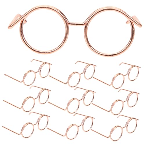 ORFOFE 10 Stück Teiliges Mini puppenbrillen aus Metall Drahtgestell ohne Gläser Leichte Wiederverwendbare Puppenbrille als Modisches Puppenhaus zubehör für Verkleidung und Geschenk ORFOFE 10 Stück Teiliges Mini puppenbrillen aus Metall Drahtgestell ohne Gläser Leichte Wiederverwendbare Puppenbrille als Modisches Puppenhaus zubehör für Verkleidung und Geschenk von ORFOFE