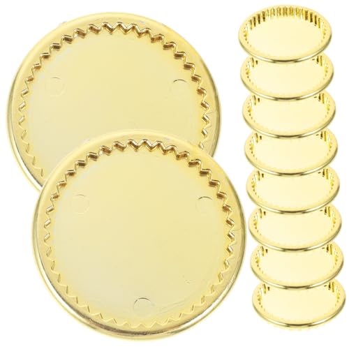 ORFOFE 10 Stück Teiliges Miniatur Geschirrset Goldene Mini Teller Puppenhaus Dekoration Feine Kunststoffplatten für Küchen Szene Basteln DIY Puppenhaus Zubehör ORFOFE 10 Stück Teiliges Miniatur Geschirrset Goldene Mini Teller Puppenhaus Dekoration Feine Kunststoffplatten für Küchen Szene Basteln DIY Puppenhaus Zubehör von ORFOFE