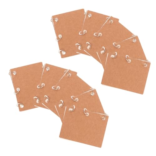 ORFOFE 10 Stück Teiliges Miniatur-notizbuch Realistische Mini-notizhefte mit Leuchtenden Farben für Puppenhaus Dekoration Lernspielzeug und Kreative Rollenspiele für von ORFOFE
