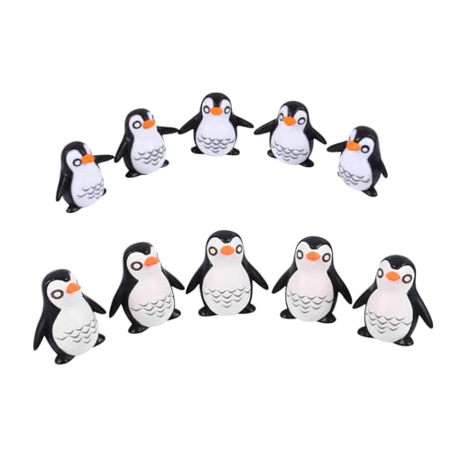 ORFOFE 10 Stück Teiliges Pinguin-Figuren aus Hochwertigem Kunstharz Realistisch Gestaltete Pinguin Deko und Kindgerechtes Lernspielzeug und Partydeko für Winter ORFOFE 10 Stück Teiliges Pinguin-Figuren aus Hochwertigem Kunstharz Realistisch Gestaltete Pinguin Deko und Kindgerechtes Lernspielzeug und Partydeko für Winter von ORFOFE