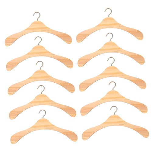ORFOFE 10 Stück Teiliges Puppenkleiderbügel aus Natürlichem Holz Kleiderbügel für Puppenkleidung Praktisches Puppenzubehör für Ordentliche Puppenhäuser und Geschenkideen ORFOFE 10 Stück Teiliges Puppenkleiderbügel aus Natürlichem Holz Kleiderbügel für Puppenkleidung Praktisches Puppenzubehör für Ordentliche Puppenhäuser und Geschenkideen von ORFOFE