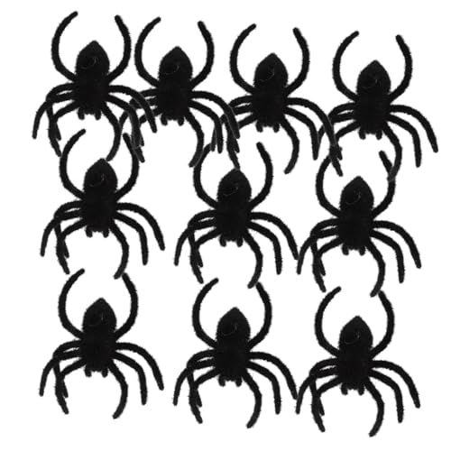 ORFOFE 10 Stück Teiliges Realistische Halloween Spinnen Deko Schwarze Künstliche Spinnen Requisiten für Party Leichte Umweltfreundliche Gruselspielzeuge für Halloween Streiche und ORFOFE 10 Stück Teiliges Realistische Halloween Spinnen Deko Schwarze Künstliche Spinnen Requisiten für Party Leichte Umweltfreundliche Gruselspielzeuge für Halloween Streiche und von ORFOFE