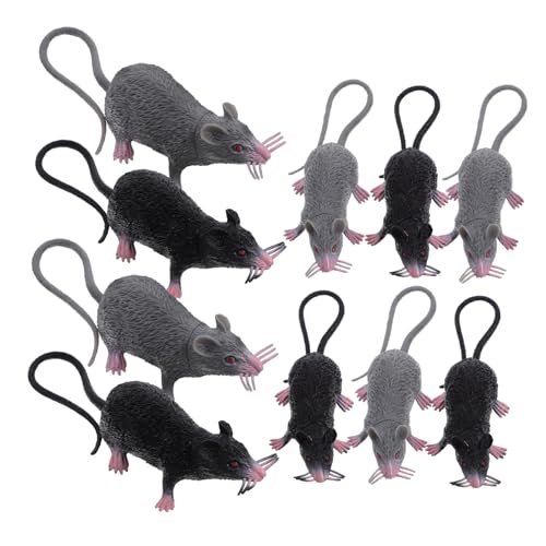 ORFOFE 10 Stück Teiliges Realistische Mäuse Deko für Halloween Party Detailgetreue Falsche Ratten Modelle Langlebig und Wiederverwendbar für Streiche und Gruselige Überraschungen ORFOFE 10 Stück Teiliges Realistische Mäuse Deko für Halloween Party Detailgetreue Falsche Ratten Modelle Langlebig und Wiederverwendbar für Streiche und Gruselige Überraschungen von ORFOFE