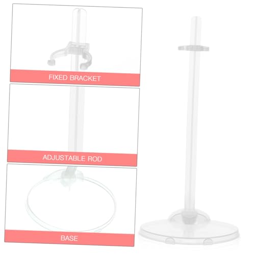 ORFOFE 10 Stück Teiliges Transparente Kunststoff Puppenständer mit Breiter Basis Stabile Doll Holding Racks für Puppen Figuren und Modelle zur Sicheren Präsentation und ORFOFE 10 Stück Teiliges Transparente Kunststoff Puppenständer mit Breiter Basis Stabile Doll Holding Racks für Puppen Figuren und Modelle zur Sicheren Präsentation und von ORFOFE