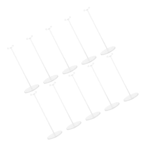ORFOFE 10 Stück Teiliges Transparentes Verstellbares Puppenständer Vielseitiger Displayhalter für Puppen Actionfiguren und Modellzubehör für Zuhause Ausstellungen und Sammlungen von ORFOFE