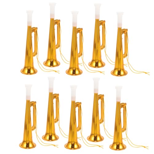 ORFOFE 10 Stück Teiliges Trompeten aus Robustem Material Laute Fanfare Party und Konzert Props für Mädchen und Jungen für Geburtstagsfeiern und Schulveranstaltungen von ORFOFE