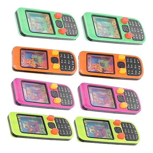 ORFOFE 10 Stück Teiliges Wasser Ringwurfspiel Handheld Wasserspielzeug für Partygeschenke Kreatives Handy Design Lustiges Spiel für Büro Schule Camping Geburtstag Zufällige Farbe von ORFOFE