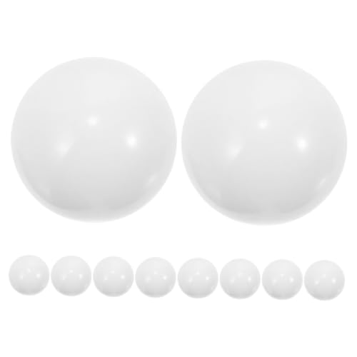 ORFOFE 10 Stück Teiliges Weiße Roulette perlen aus Acryl Runde Spielperlen für Roulette spielrad Drehbare Kugeln für Party Festival spielzubehör Passend für Spielräder von ORFOFE