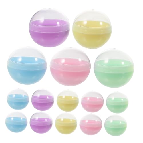ORFOFE 100 Stück Halbtransparente Macaron Farbige Kunststoffkugeln zum Befüllen Spielzeugautomat Kapseln für Süßigkeiten Spender DIY Bastelbehälter Vielseitig Verwendbar ORFOFE 100 Stück Halbtransparente Macaron Farbige Kunststoffkugeln zum Befüllen Spielzeugautomat Kapseln für Süßigkeiten Spender DIY Bastelbehälter Vielseitig Verwendbar von ORFOFE