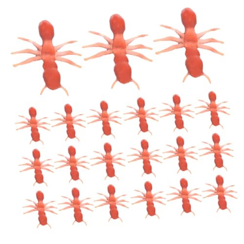 ORFOFE 100 Stück Kunststoff Ameisen Halloween Deko Kunststoff Simulation Streichspielzeug Realistische Gruselige Fake Ameisen für Party Innen Außen Dekoration von ORFOFE