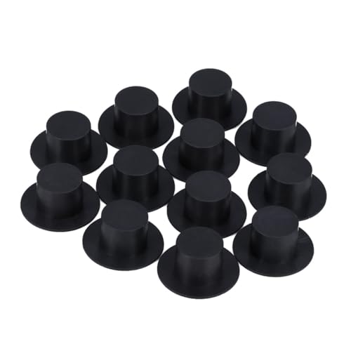 ORFOFE 100 Stück Mini Clown Hüte aus Kunststoff Kleine DIY Weihnachtsdeko Kreative Bastelmaterialien Schwarze Mini Hüte in Zwei für Party Puppenzubehör ORFOFE 100 Stück Mini Clown Hüte aus Kunststoff Kleine DIY Weihnachtsdeko Kreative Bastelmaterialien Schwarze Mini Hüte in Zwei für Party Puppenzubehör von ORFOFE