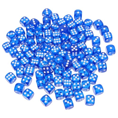 ORFOFE 100 Stück Seitige Acryl-würfel Spielwürfel Transparent für Brettspiele Party Bar Ktv Spielrequisiten Kompakt Leicht und Robust ORFOFE 100 Stück Seitige Acryl-würfel Spielwürfel Transparent für Brettspiele Party Bar Ktv Spielrequisiten Kompakt Leicht und Robust von ORFOFE