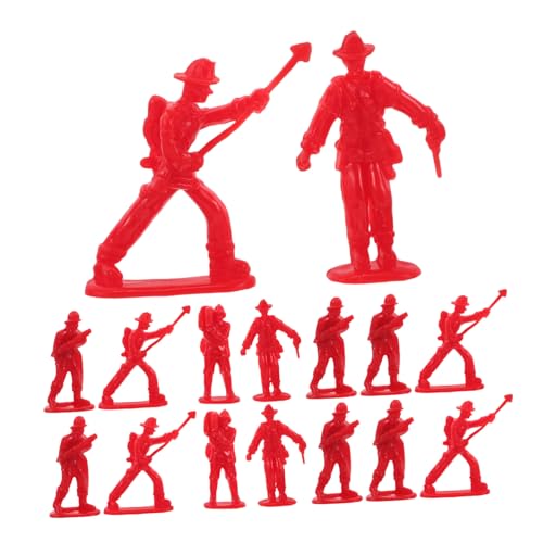 ORFOFE 100 Stück Teiliges Feuerwehrmann Mini Figuren Realistische Feuerwehr Simulation Sichere Puppenhaus Figuren für Kindergeburtstag Dekoration und Feuerwehr Themenparty Geschenk von ORFOFE