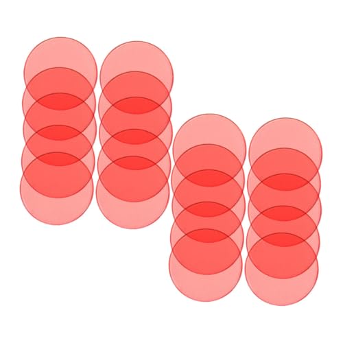 ORFOFE 100 Stück Transparente Bingo Zählchips für Kleines Rundes Kunststoffspielzeug Frühkindliches Mathematik Lernspielzeug für Klassenzimmer Spiele und Party Zubehör von ORFOFE