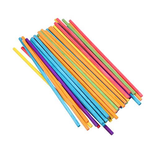 ORFOFE 100Stücke Musikalische Sticks aus Bunte Holzpercussion für Musikalische Aktivitäten und Gruppenrhythmus aus Hochwertigem Gefertigt von ORFOFE