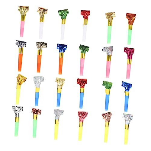 ORFOFE 110 Stück Teiliges Party Bunte Pfeifen und Tröten aus Kunststoff Lustige Lärm für Kindergeburtstag Karneval und Fest Farbenfrohe Party Accessoires von ORFOFE