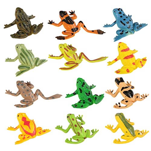 ORFOFE 12 Stück Teiliges Frosch Modellset aus Realistische Amphibienfiguren Stressabbau für Erwachsene Pädagogisches Formspielzeug und Sammlerobjekt ORFOFE 12 Stück Teiliges Frosch Modellset aus Realistische Amphibienfiguren Stressabbau für Erwachsene Pädagogisches Formspielzeug und Sammlerobjekt von ORFOFE